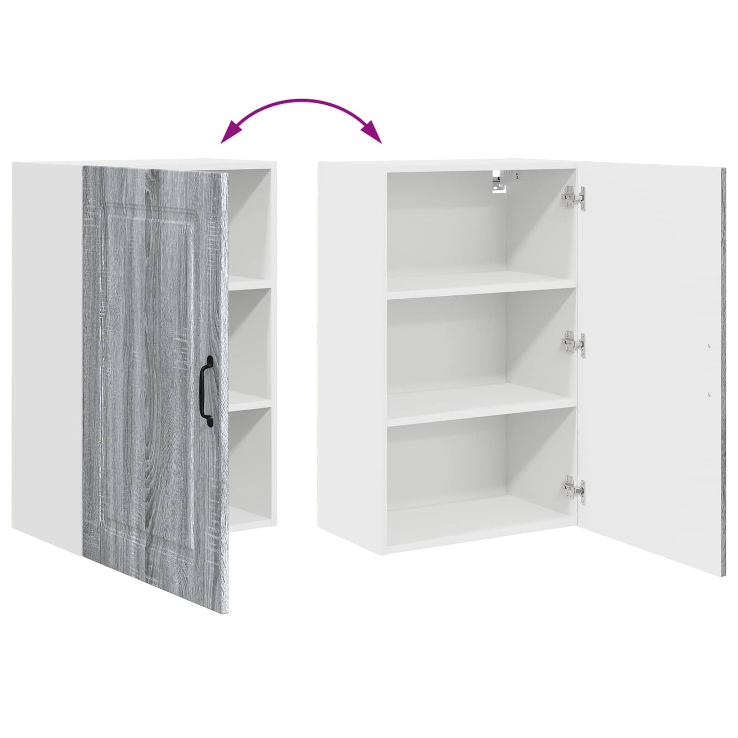 Dishwasher Panel Kalmar Grey Sonoma 50 x 31 x 80 cm