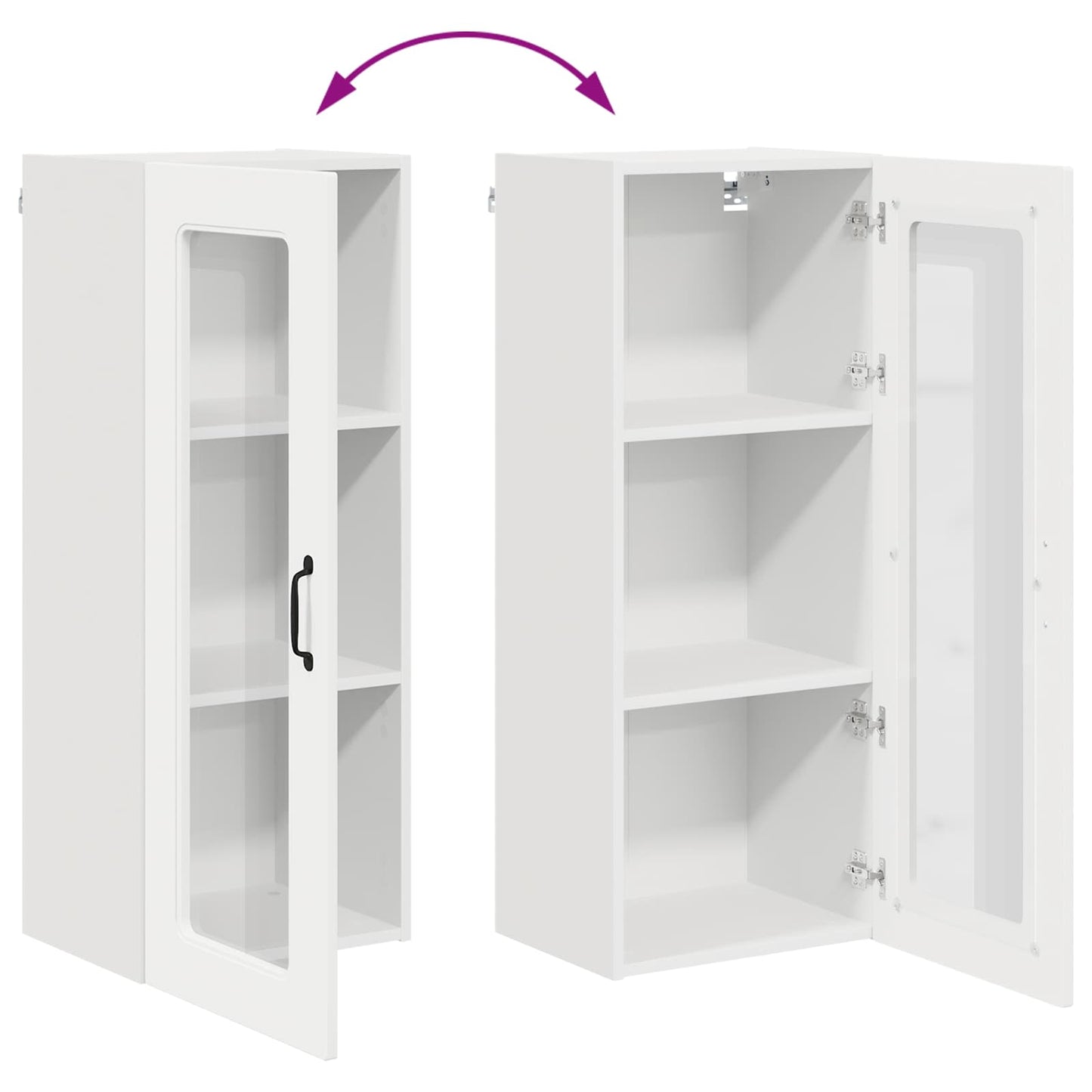 Dishwasher Panel Kalmar White 40 x 31 x 100 cm Engineered Wood