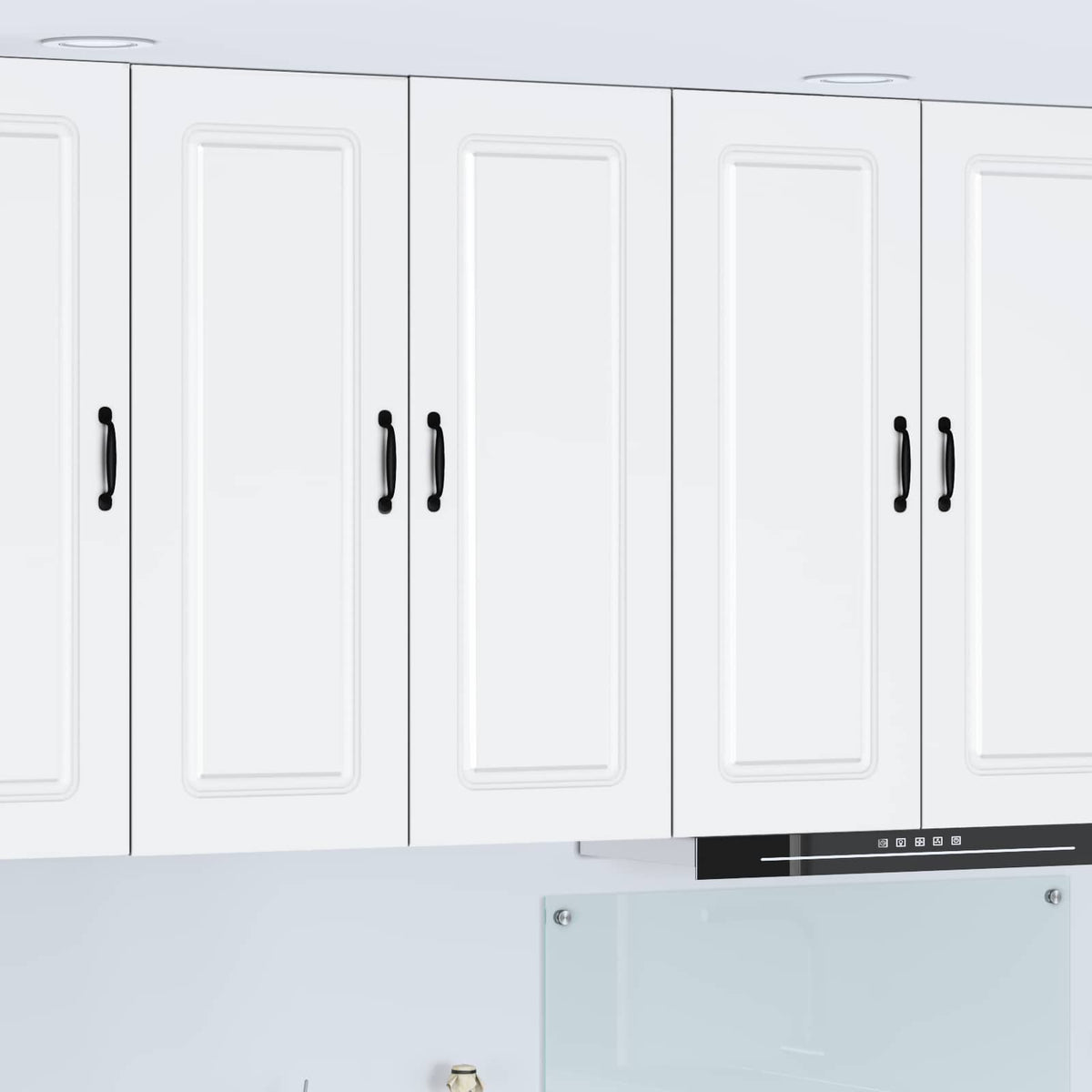 Dishwasher Panel with 2 Doors KALMAR White 80 x 31 x 100 cm