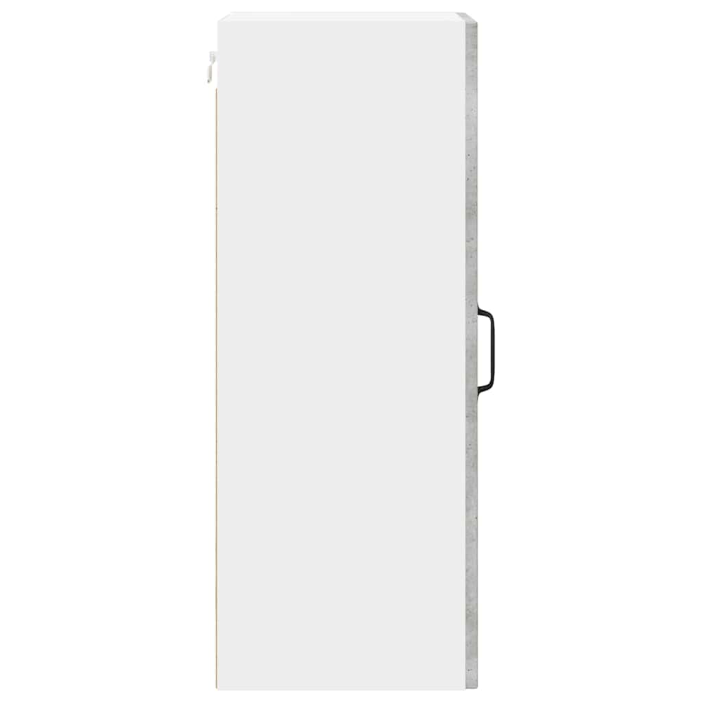 Wall Cabinet LUCCA 2 pcs Concrete Grey Engineered Wood