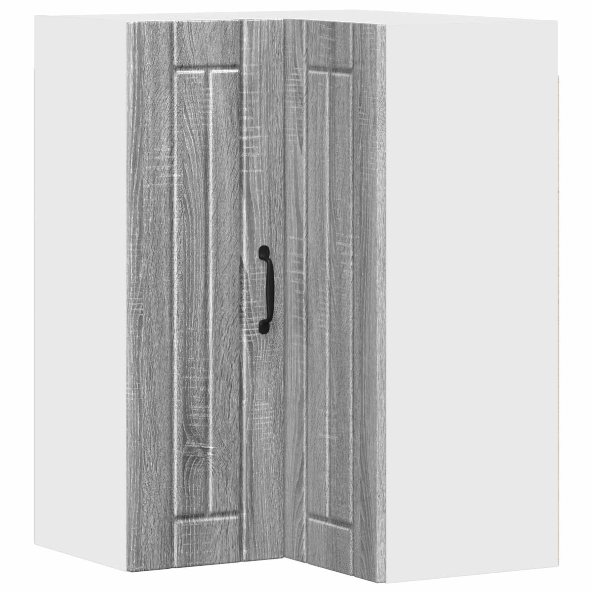 Wall Corner Cabinet LUCCA Grey Sonoma 57 x 57 x 80 cm