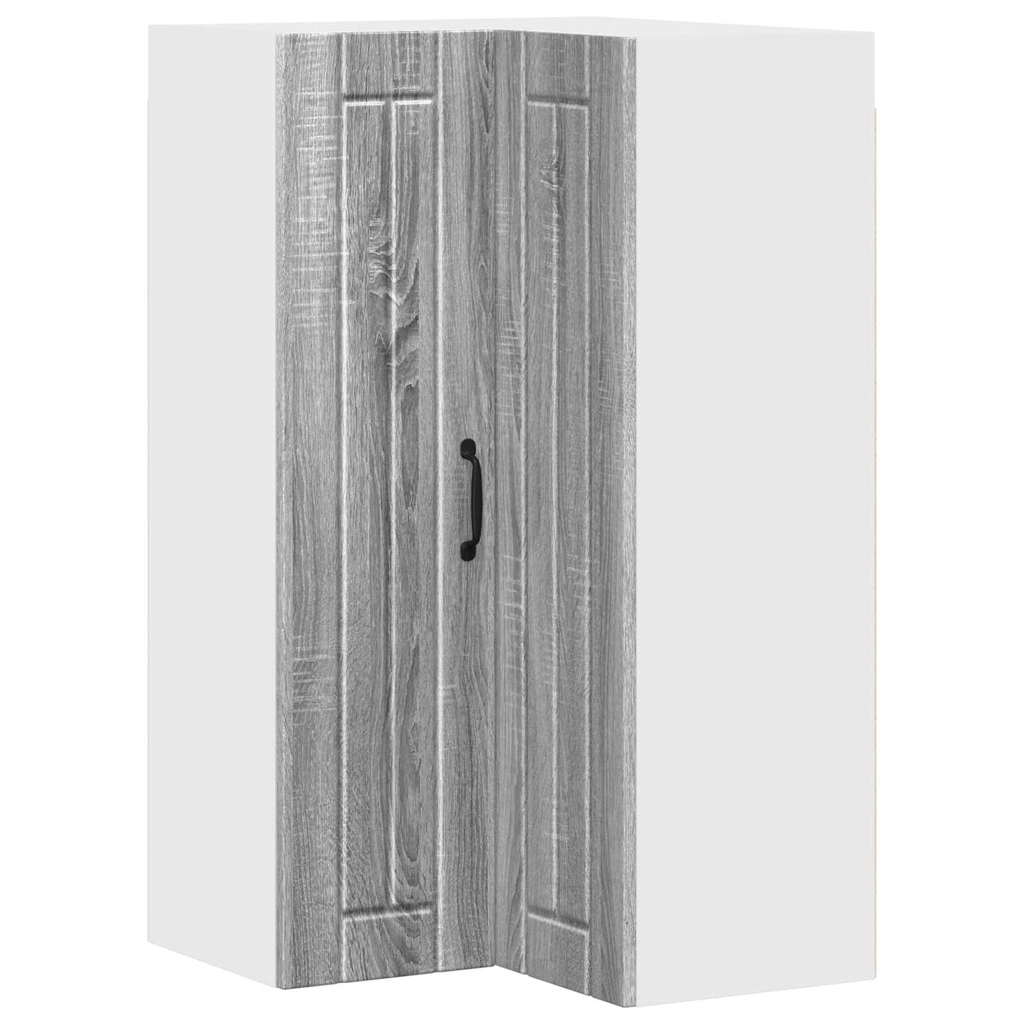 Wall Corner Cabinet LUCCA Grey Sonoma 57 x 57 x 100 cm