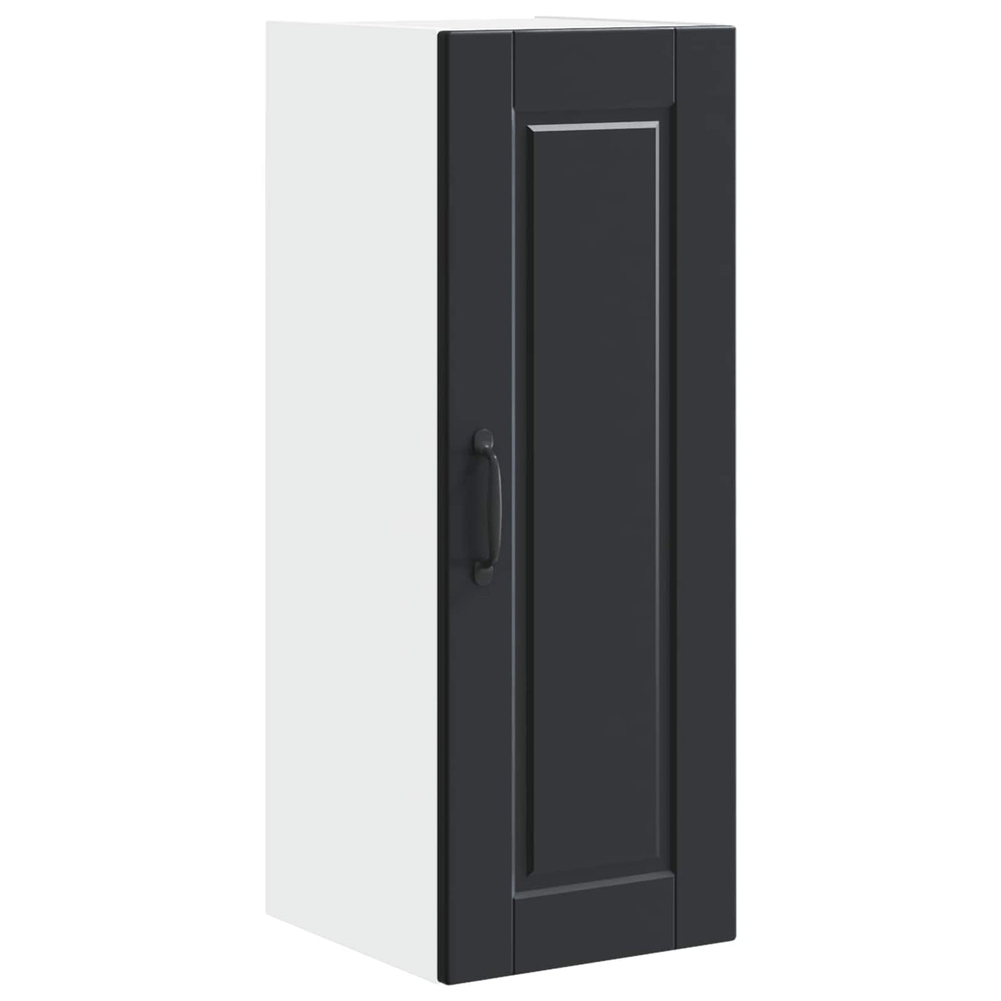 Wall Cabinet PORTO Black 30 x 31 x 80 cm Engineered Wood