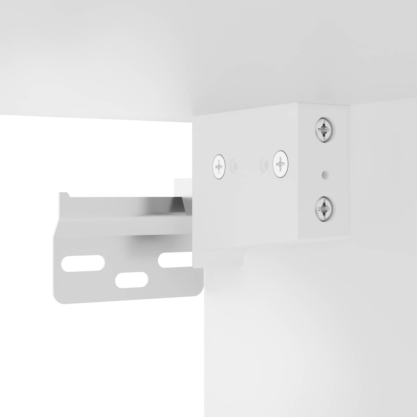 Wall Glass Cabinet PORTO High Gloss White 80 x 31 x 100 cm