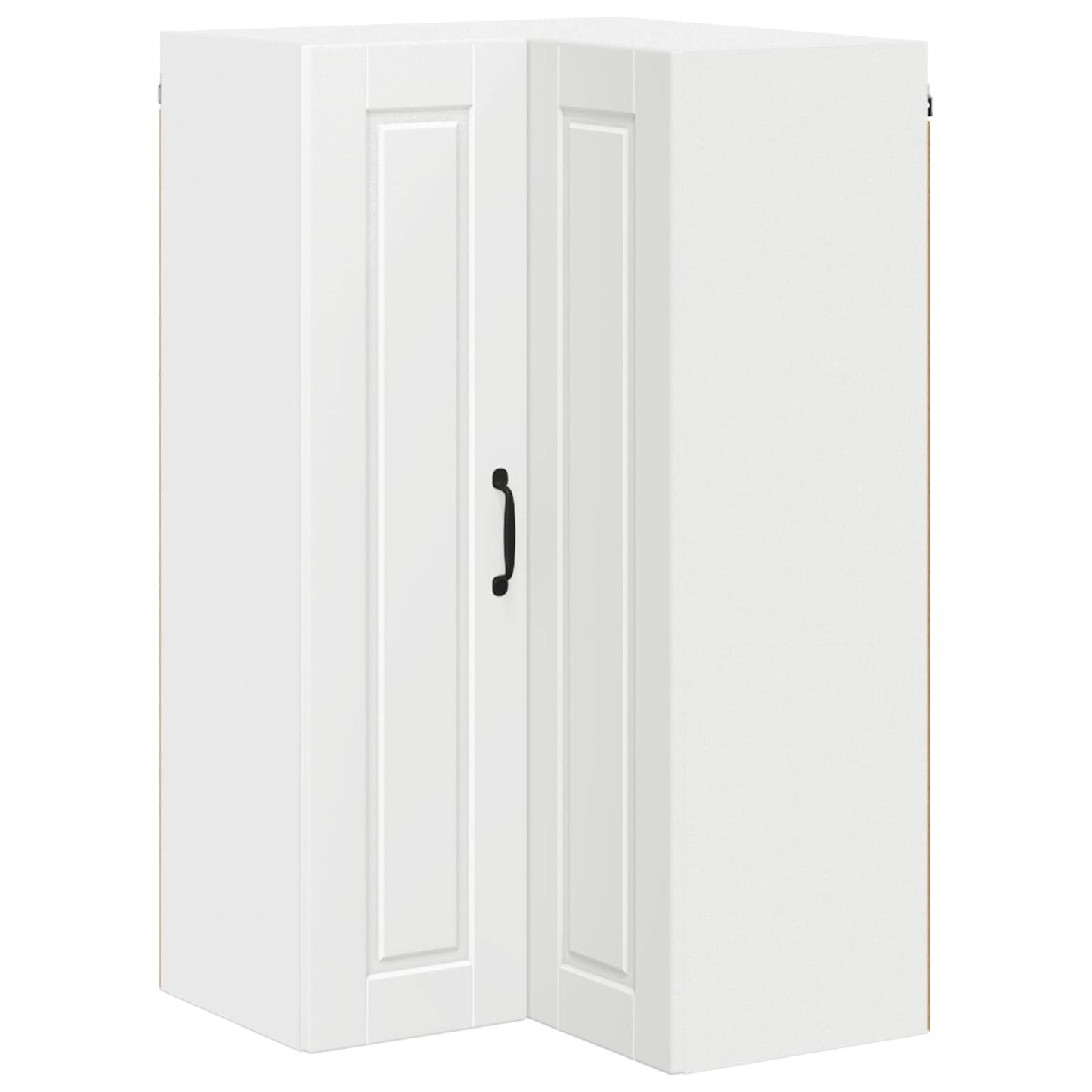 Wall Corner Cabinet PORTO White 57 x 57 x 100 cm