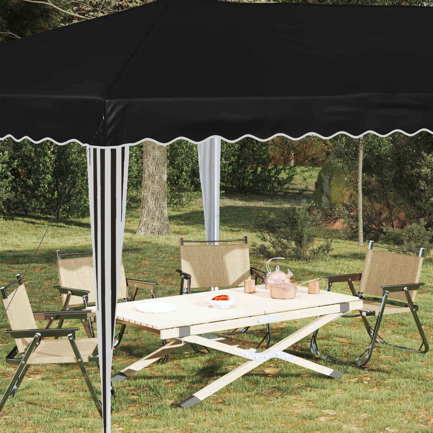 Pop-up Party Tent 575 x 290 x 245 cm Black