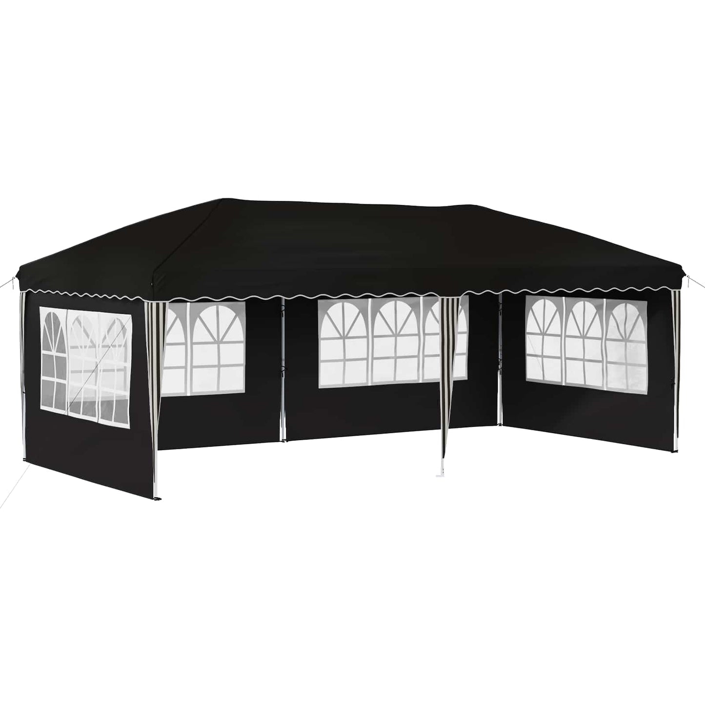 Pop-up Party Tent 575 x 289 x 245 cm Black