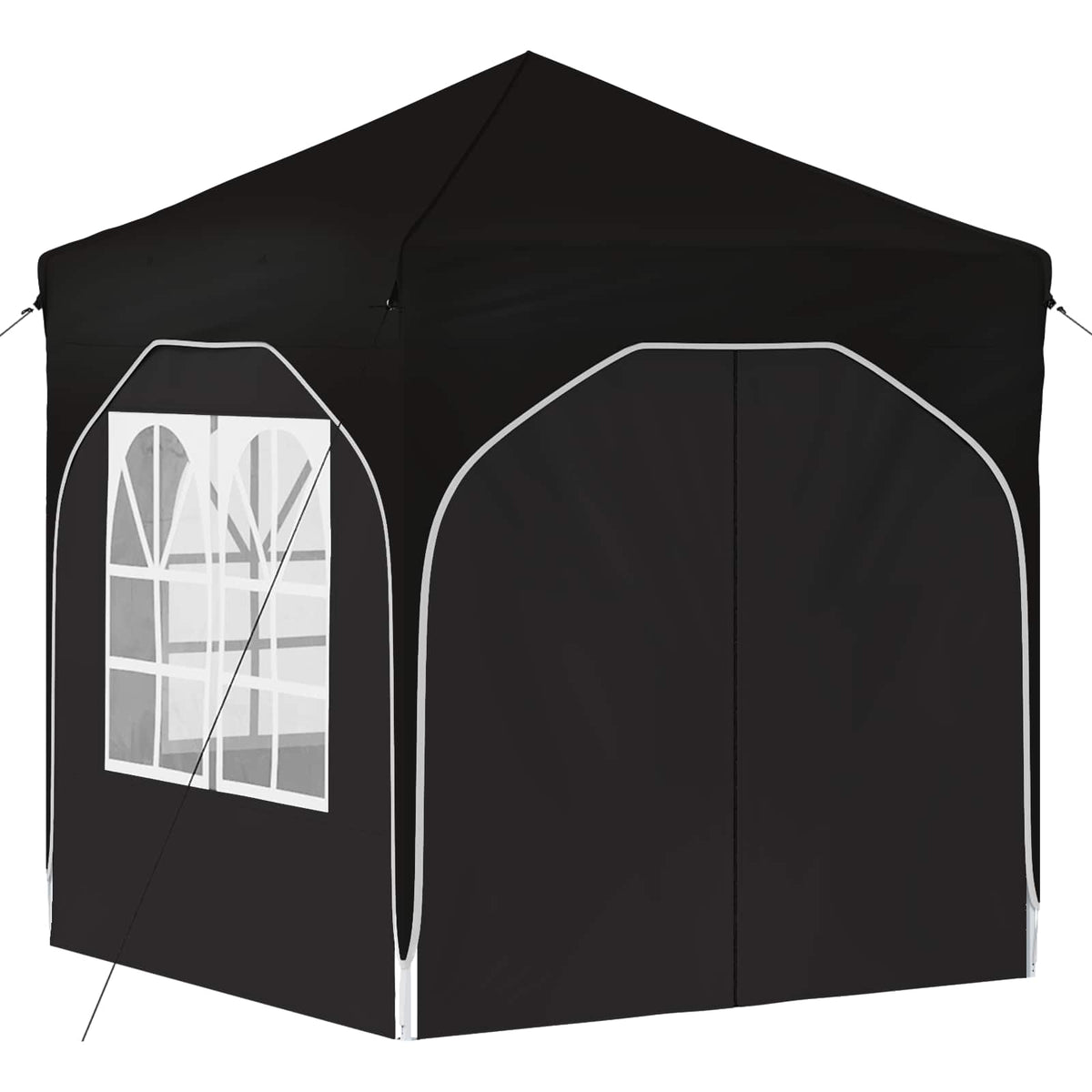 Pop-up Party Tent 192 x 192 x 245 cm Black