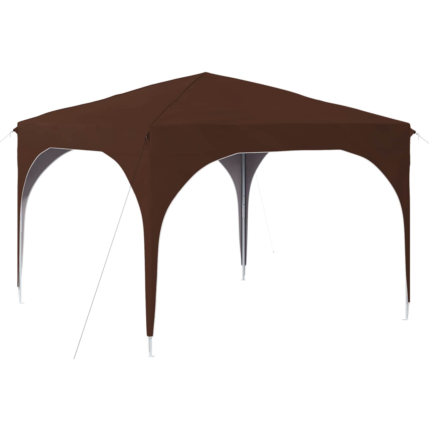 Pop-up Party Tent 290 x 290 x 245 cm Brown