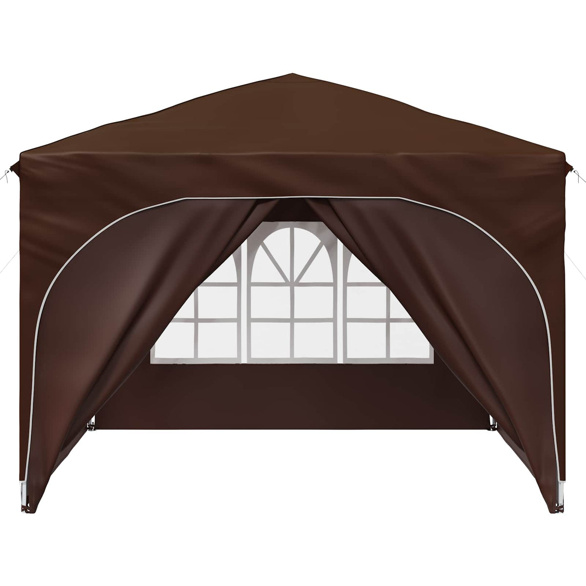 Pop-up Party Tent 290 x 290 x 245 cm Brown