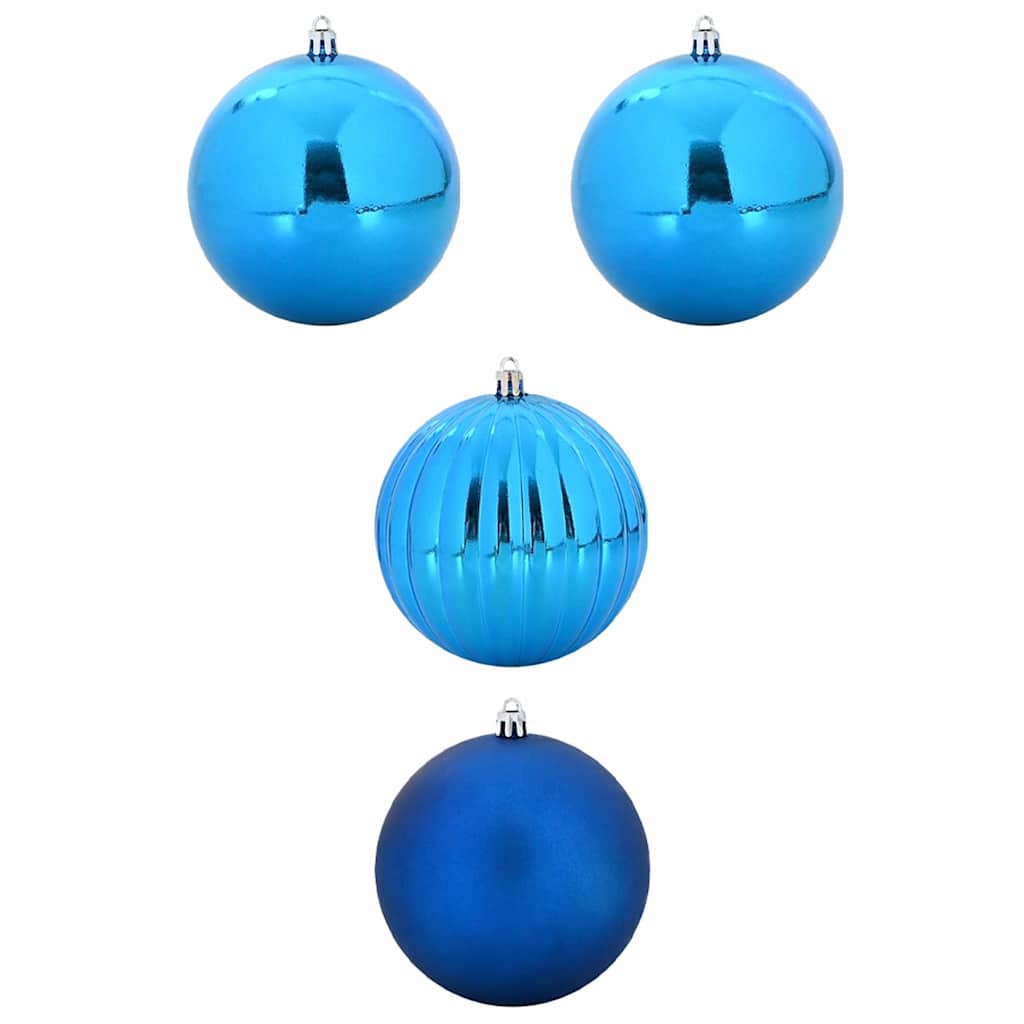 Christmas Bauble Set XXL 4 pcs Blue Dia. 20 cm Plastic