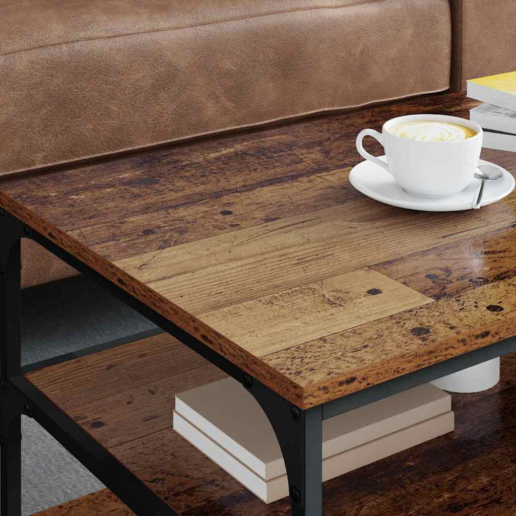 Coffee Table Old Wood 90 x 49 x 40 cm Engineered Wood
