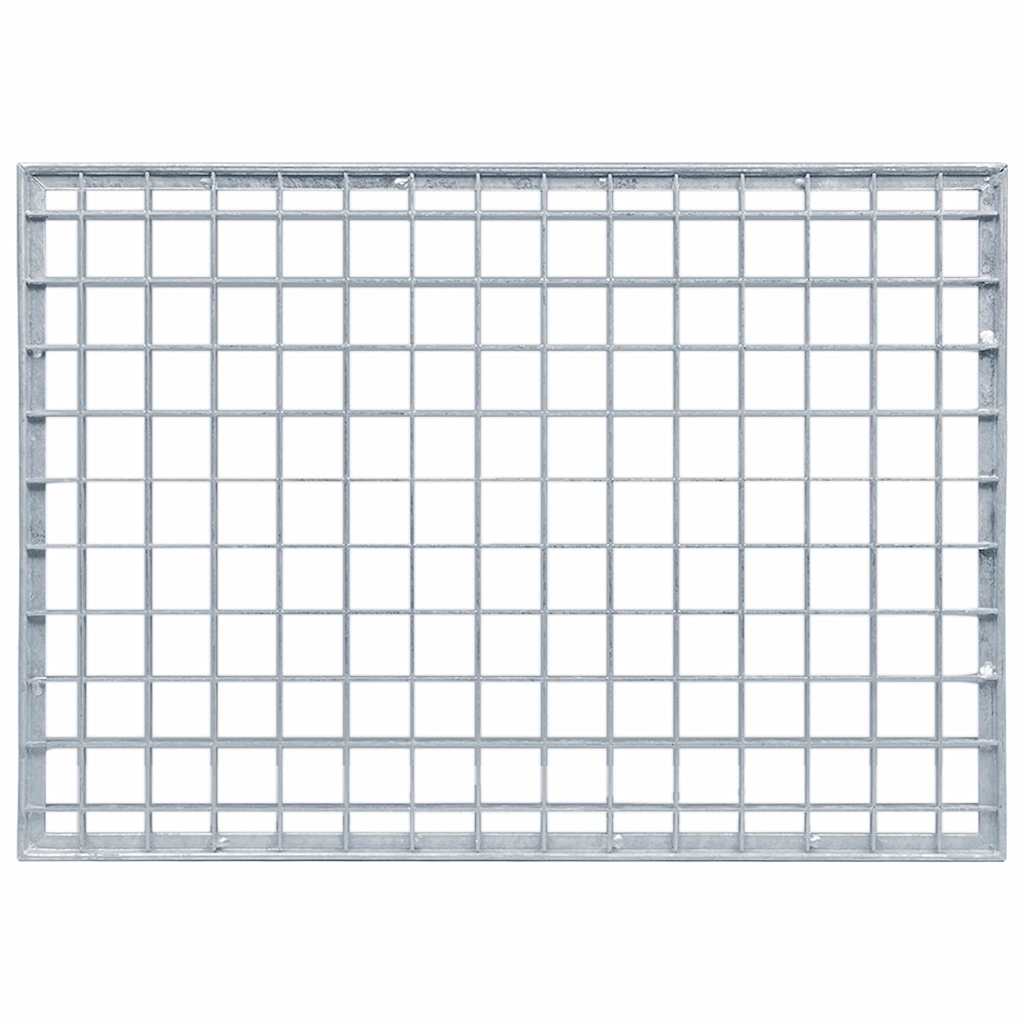 Grating Silver 50 x 35 x 2 cm Hot-Dip Galvanised Steel