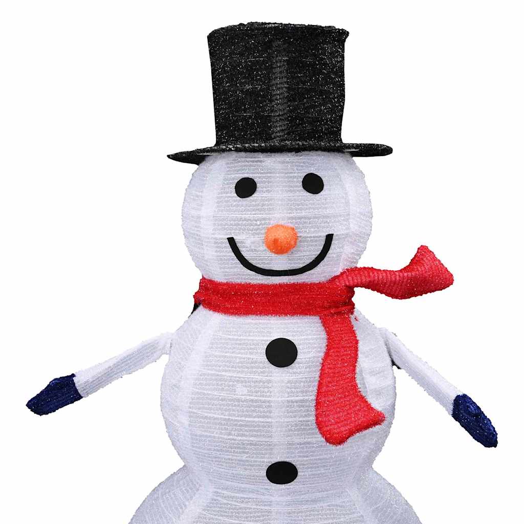 Christmas Snowman Family 3 pcs Warm White 55 x 122 cm Fabric