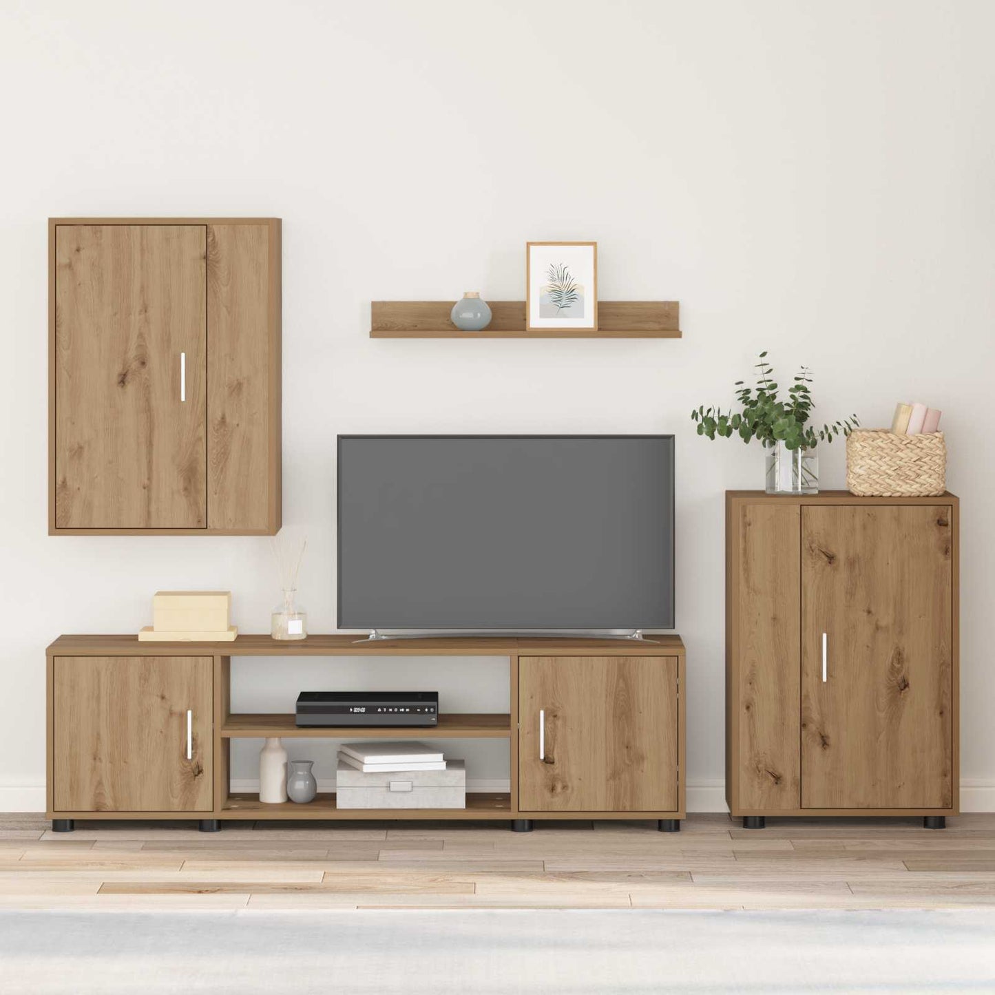 TV Cabinet Set Artisan Oak Engineered wood