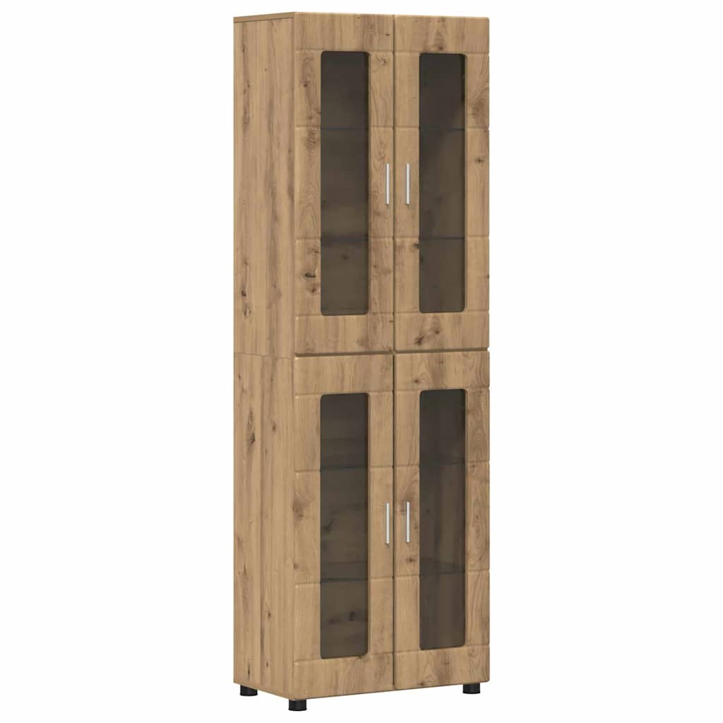TV Cabinet Set FLORIN 3 pcs Artisan Oak Engineered Wood