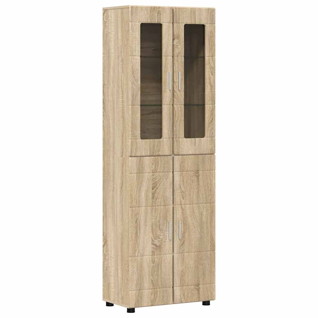 TV Cabinet Set FLORIN 3 pcs Sonoma Oak Engineered Wood