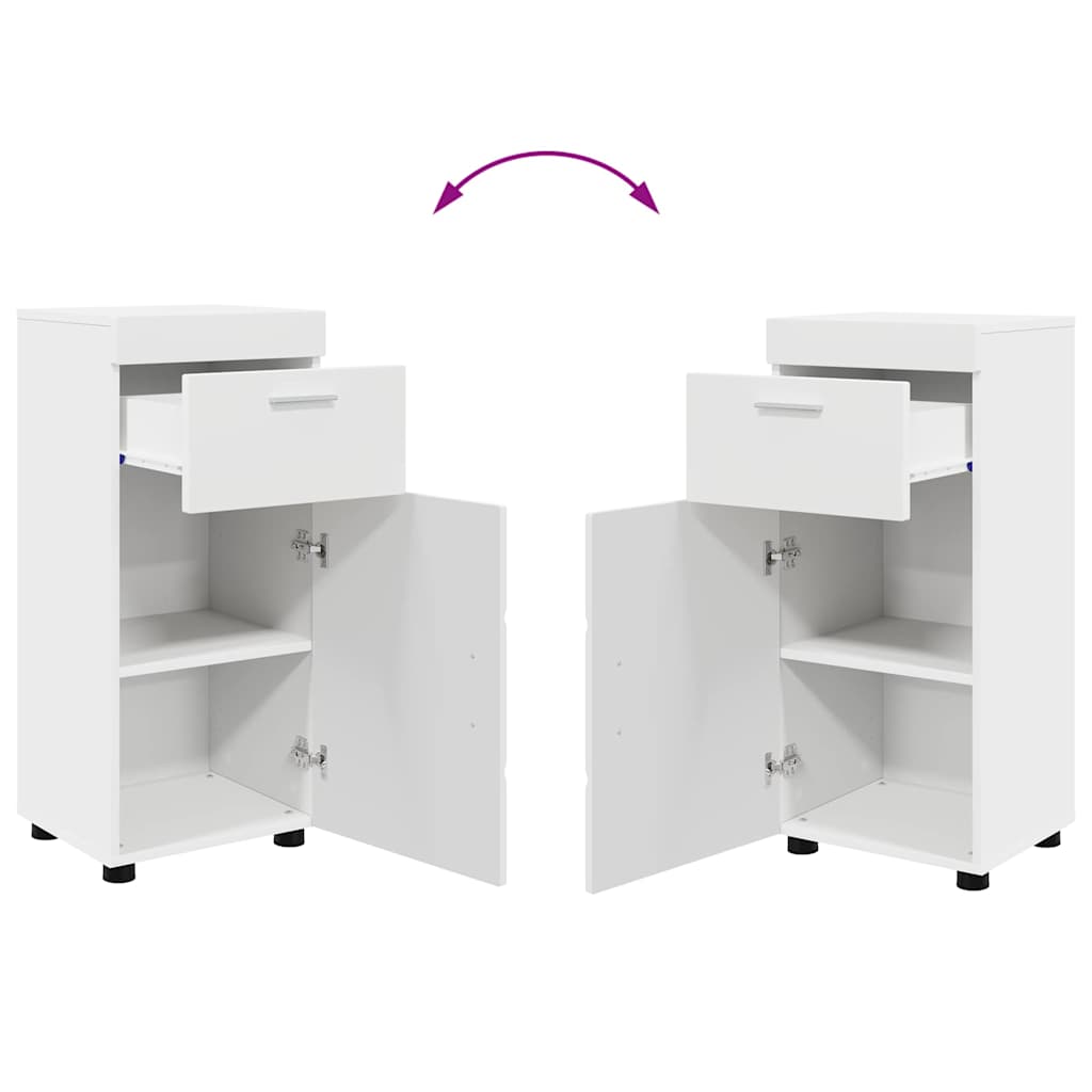 Bathroom Furniture Set TULUM 4 pcs White 60 x 34 x 63 cm