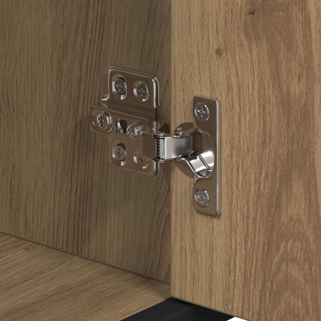 Bathroom Furniture Set 3 pcs Artisan Oak Engineered Wood