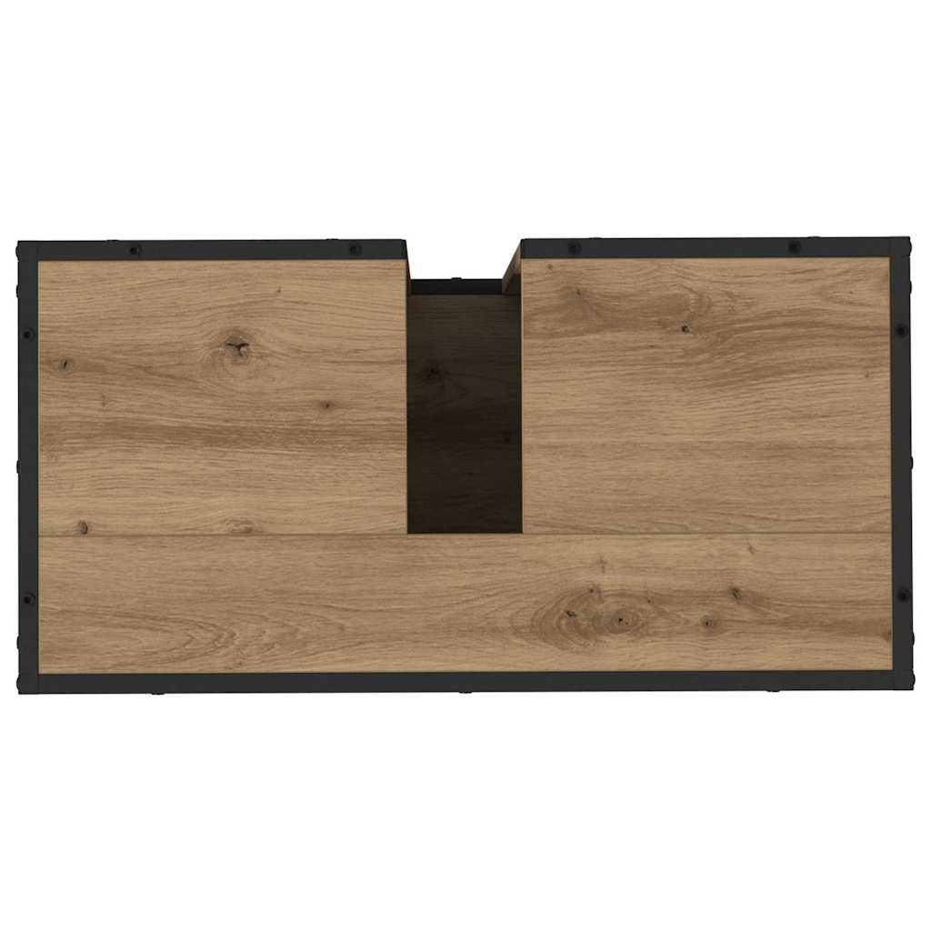 Bathroom Furniture Set 3 pcs Artisan Oak Engineered Wood