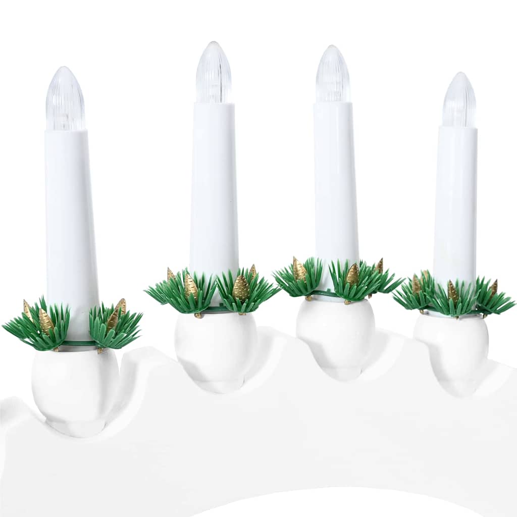 Christmas Candle Arch with 10 LED Candles LEDs Warm White
