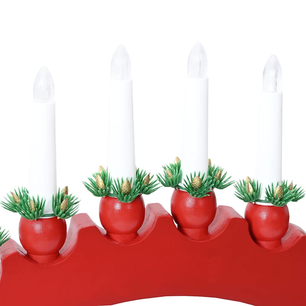 Christmas Candle Arch with 10 LED Candles LEDs Warm White