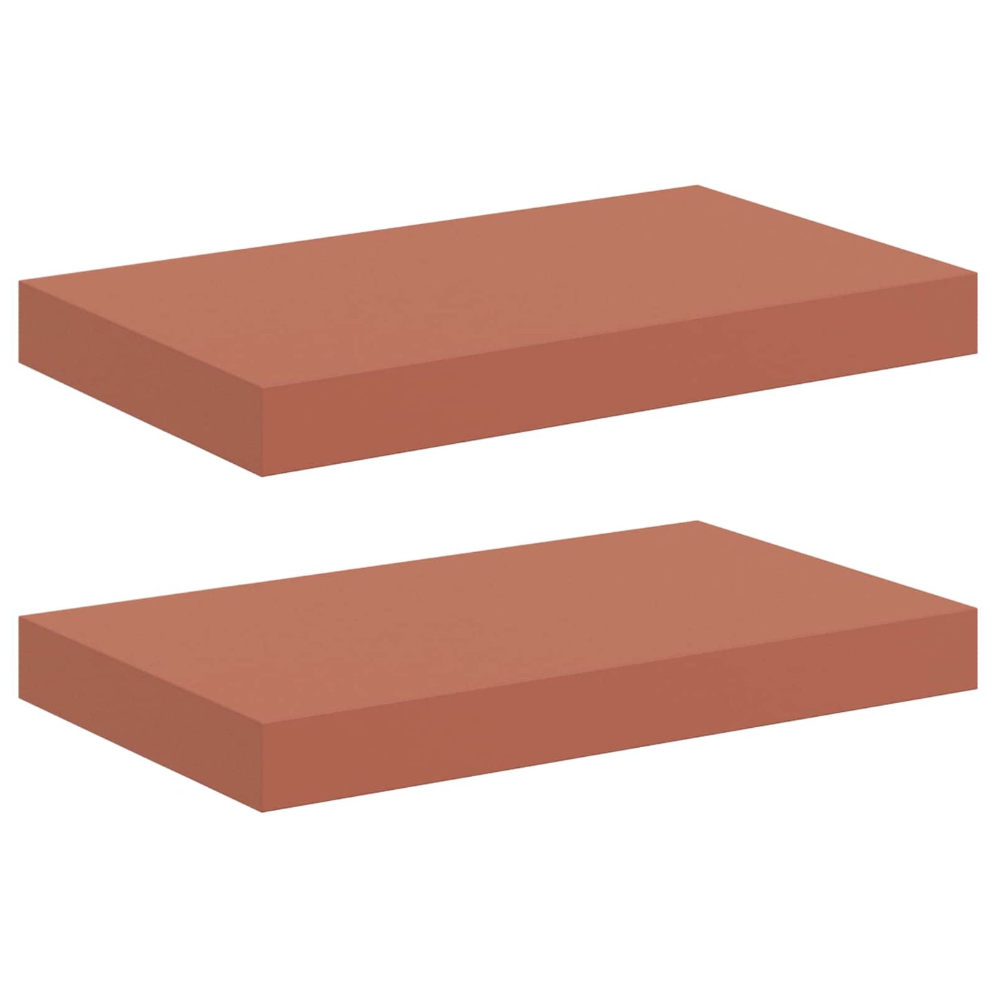 Wall Shelf 2 pcs Red 40 x 23.5 x 3.8 cm Engineered Wood