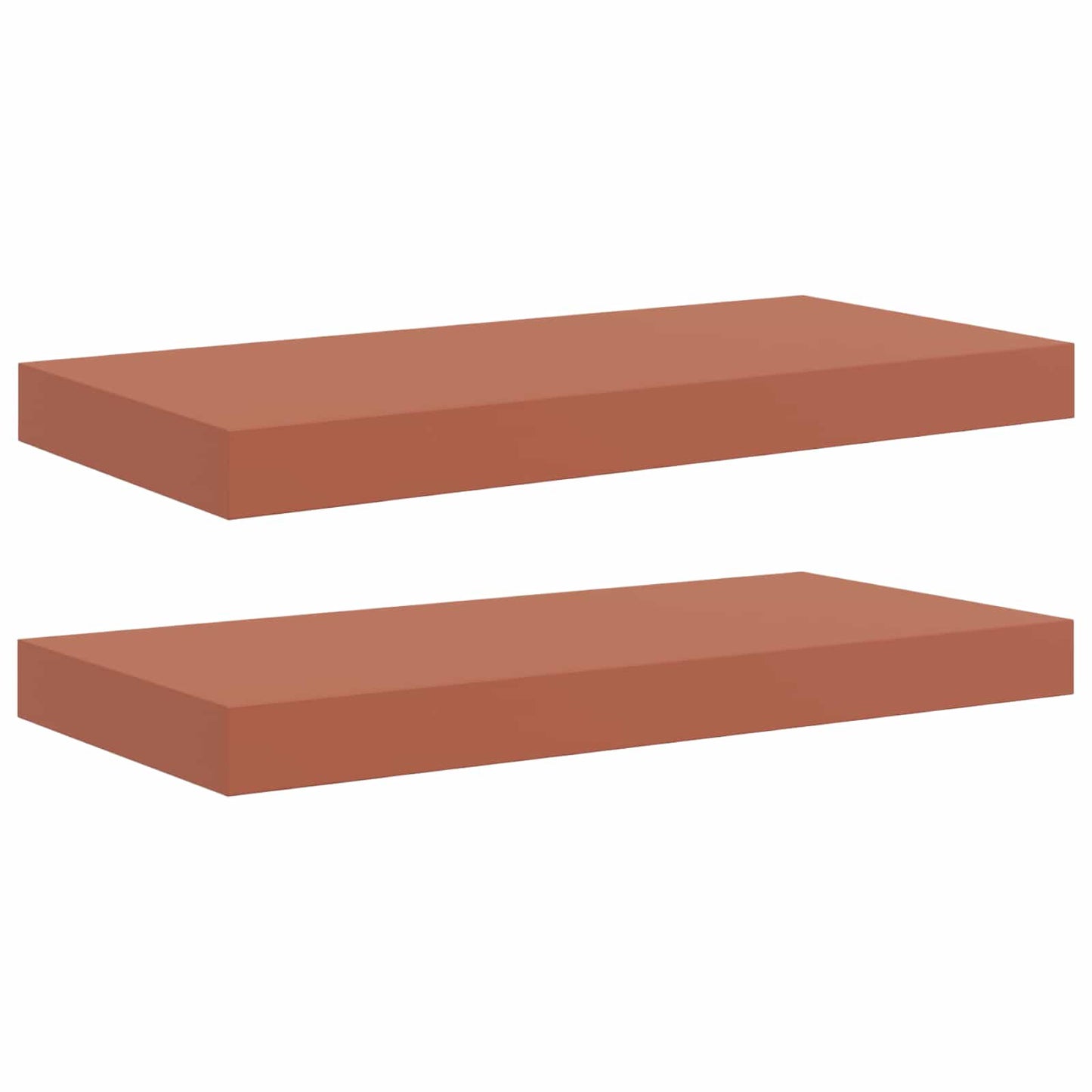 Wall Shelf 2 pcs Red 50 x 23.5 x 3.8 cm Engineered Wood