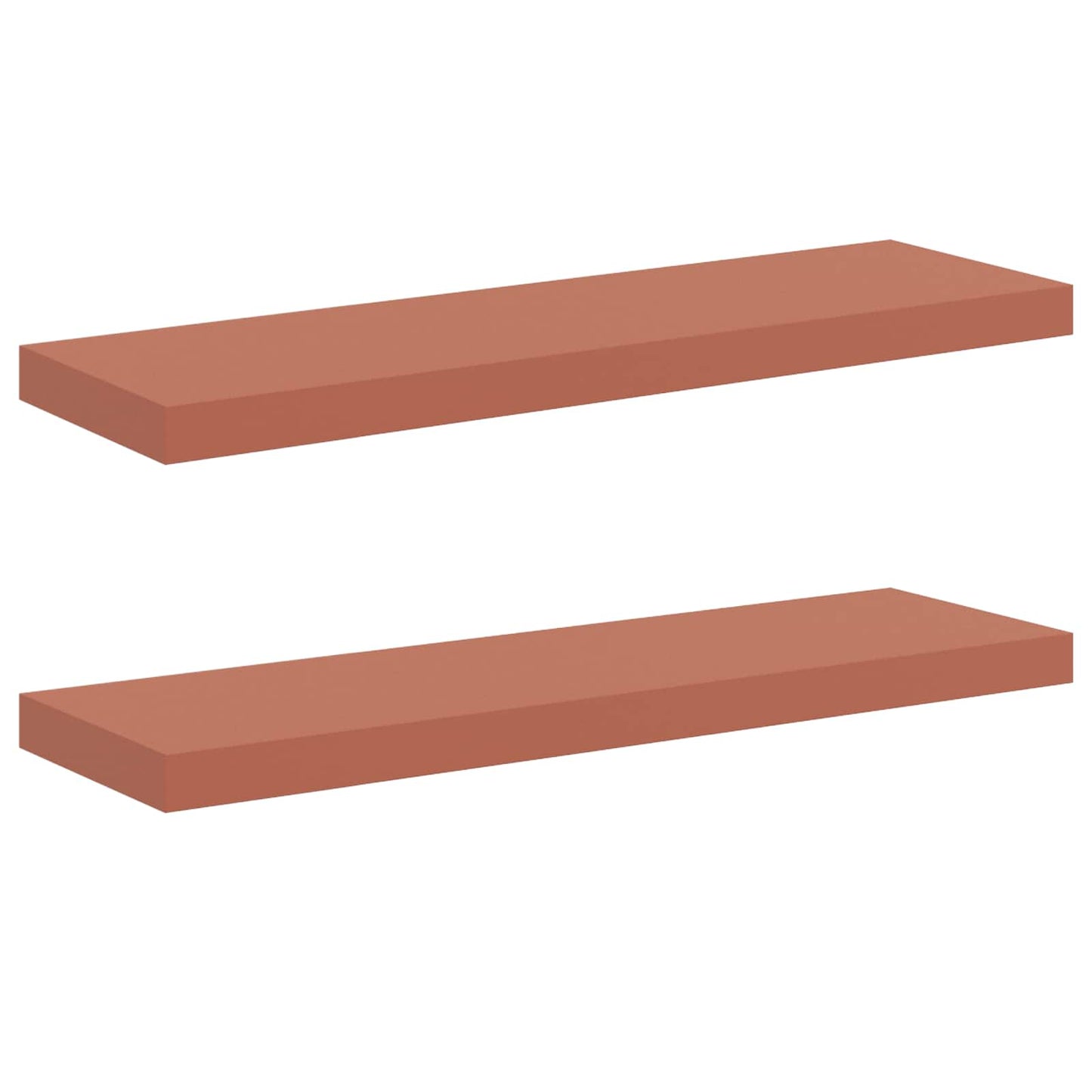 Wall Shelf 2 pcs Red 80 x 23.5 x 3.8 cm Engineered Wood