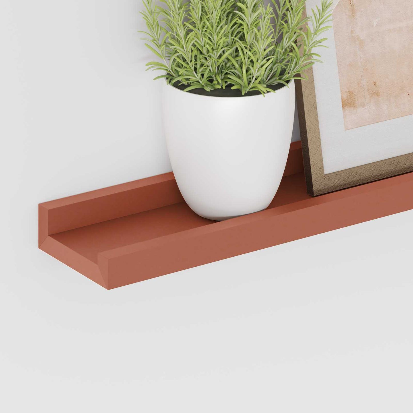 Wall Shelf 2 pcs Red 60 x 9 x 3 cm Engineered Wood