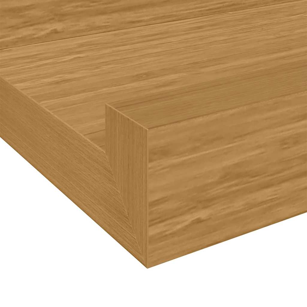 Wall Shelf 4 pcs Beige 115 x 9 x 3 cm Engineered Wood