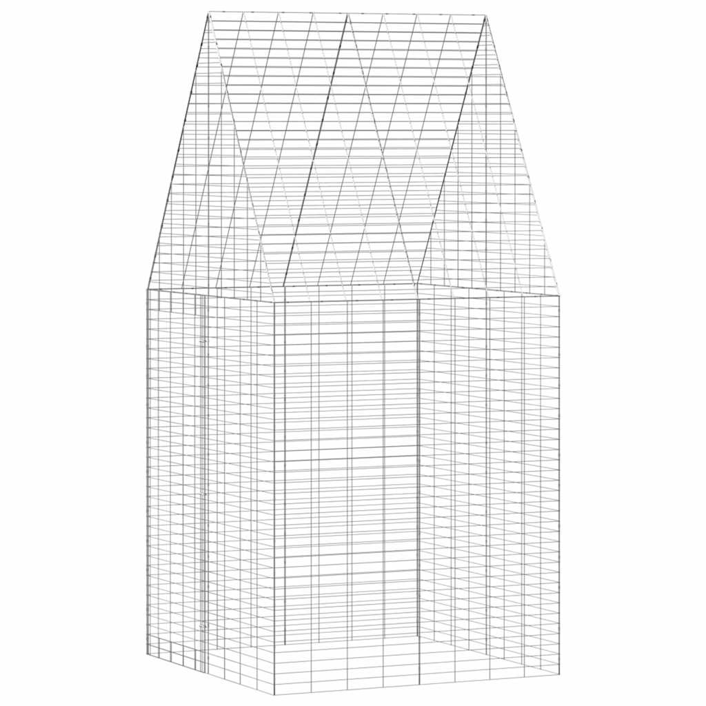 Rabbit Cage Silver 100 x 100 x 210 cm Galvanised Steel