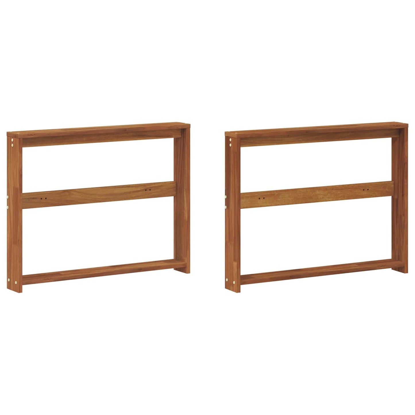 Armrest 2 pcs Natural 78 x 10 x 61 cm Solid Acacia Wood