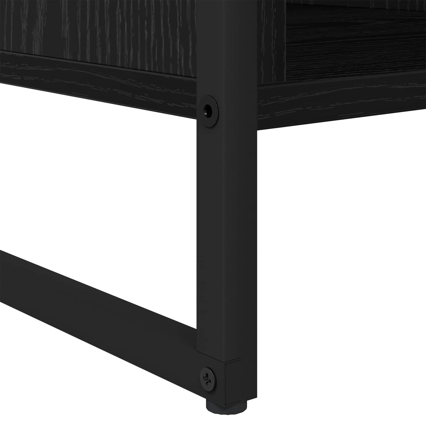 Coffee Table Black Oak 80 x 50 x 40 cm Engineered Wood
