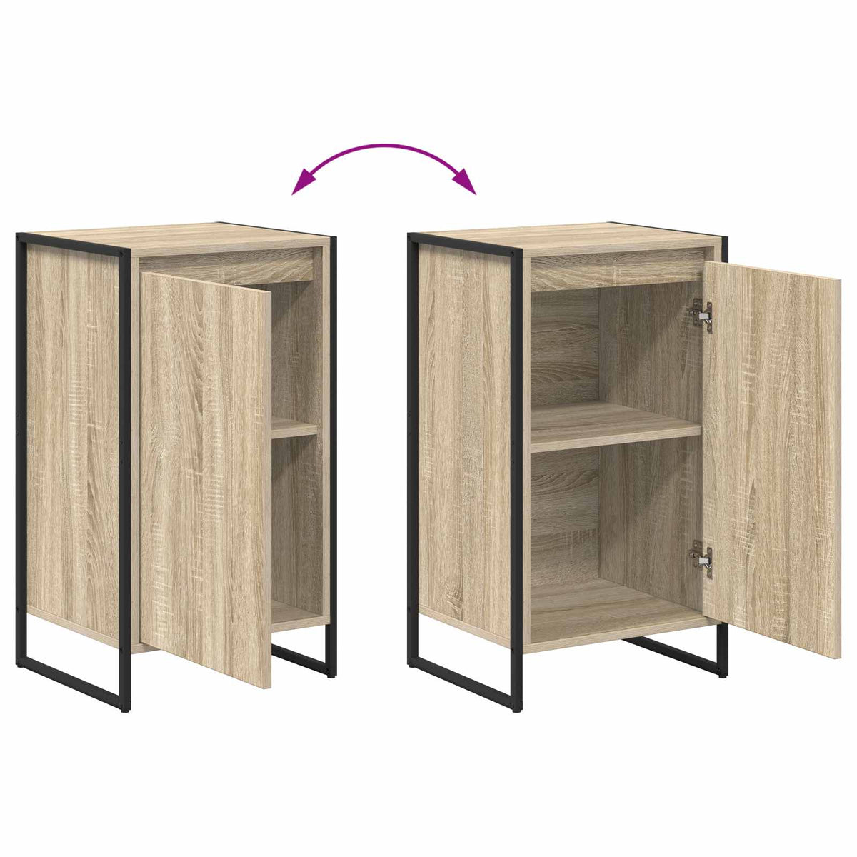 Sideboard Sonoma Oak 43 x 36 x 75.5 cm Engineered Wood