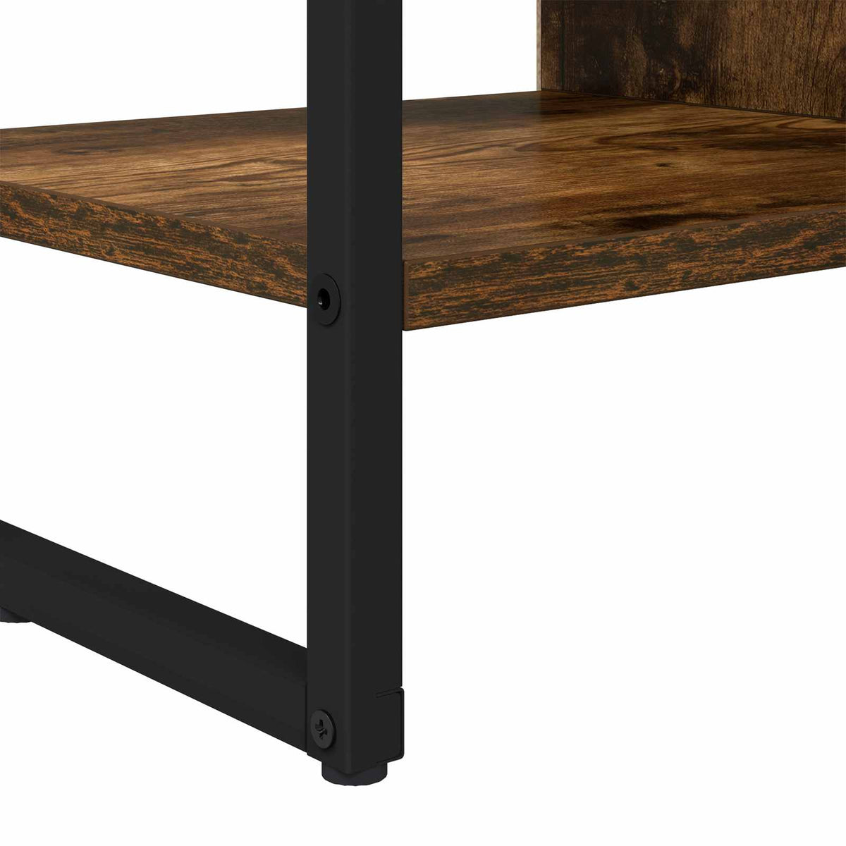 Side Cabinet Smoked Oak 96.5 x 30 x 75 cm Engineered Wood