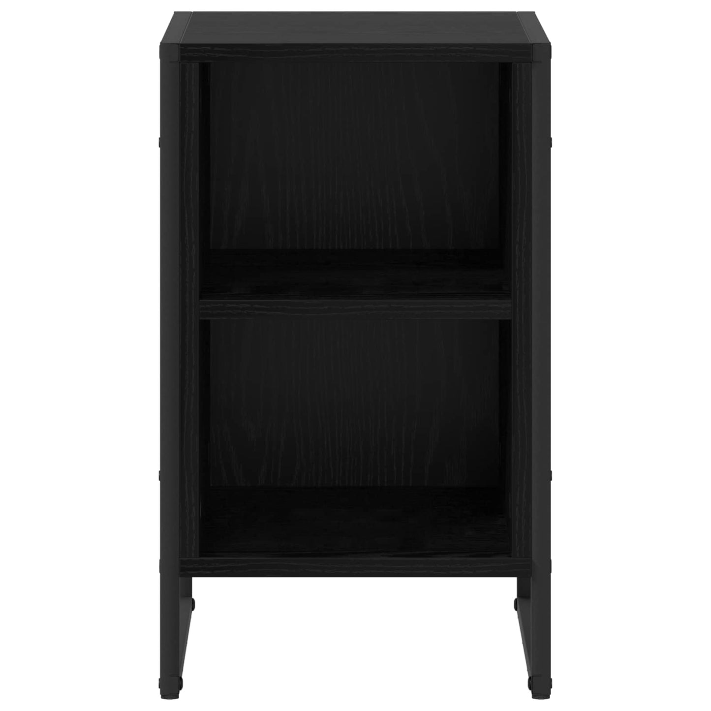 Bedside Table 2 pcs Black Oak 39.5 x 30 x 50 cm Engineered Wood