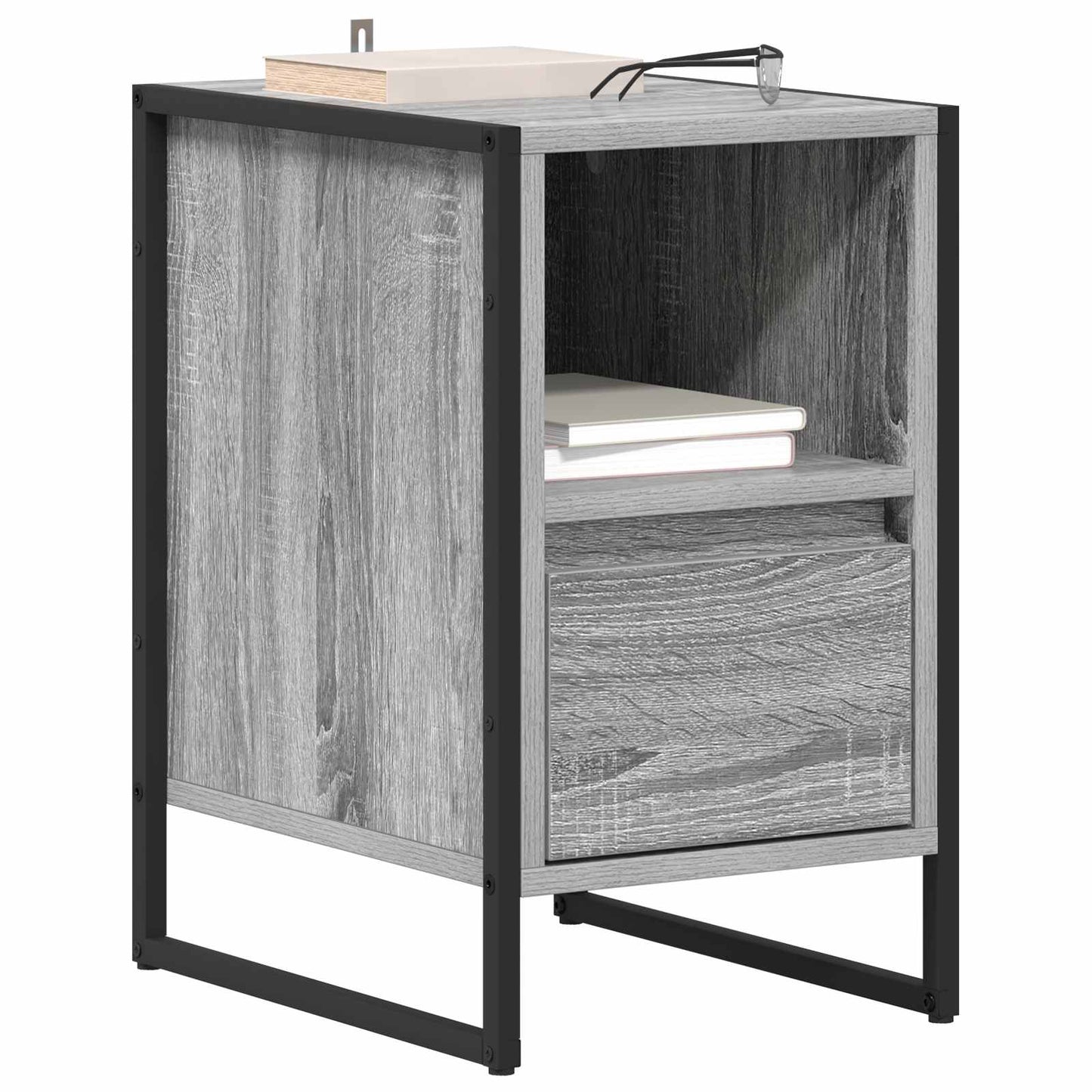 Bedside Table 2 pcs Grey Sonoma 39.5 x 30 x 50 cm