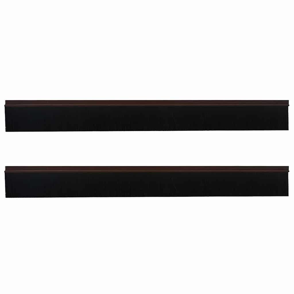 Self-adhesive Door Brush Seals 2 pcs 100 cm Aluminium Alloy