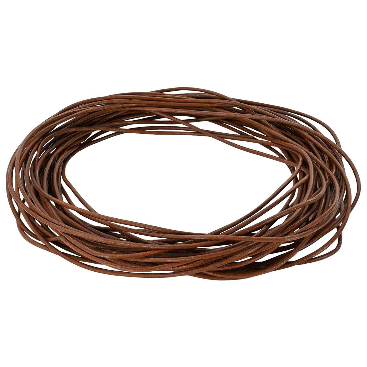 Leather Cord 1 Light Brown Ø1.5 mm x 50 m Leather