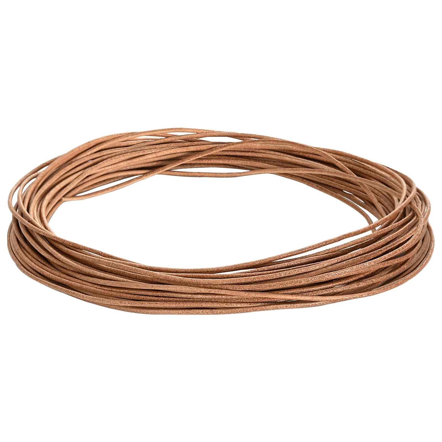 Leather Cord 1 Brown Ø2 mm x 50 m Leather