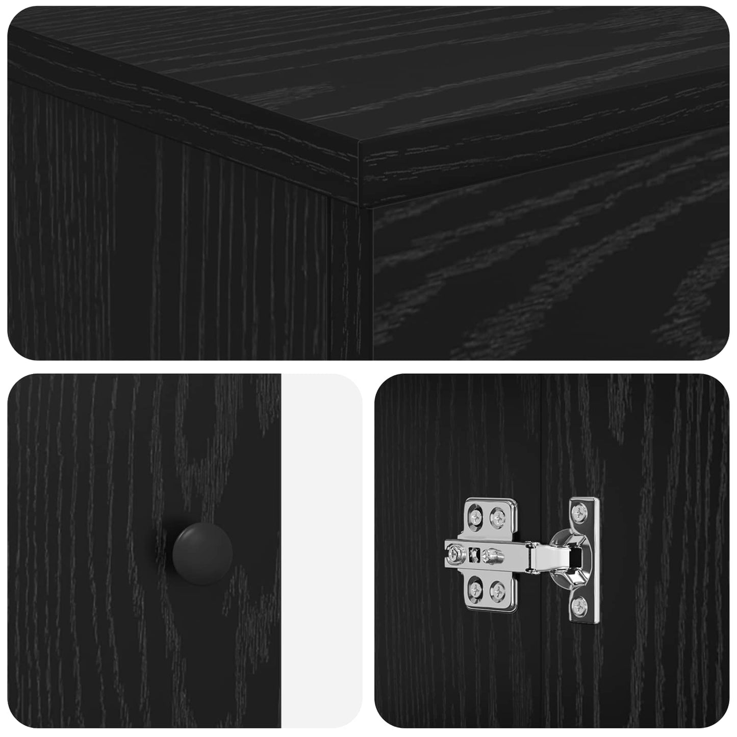 Bathroom Cabinet Black 54 x 41 x 70 cm Engineered Wood