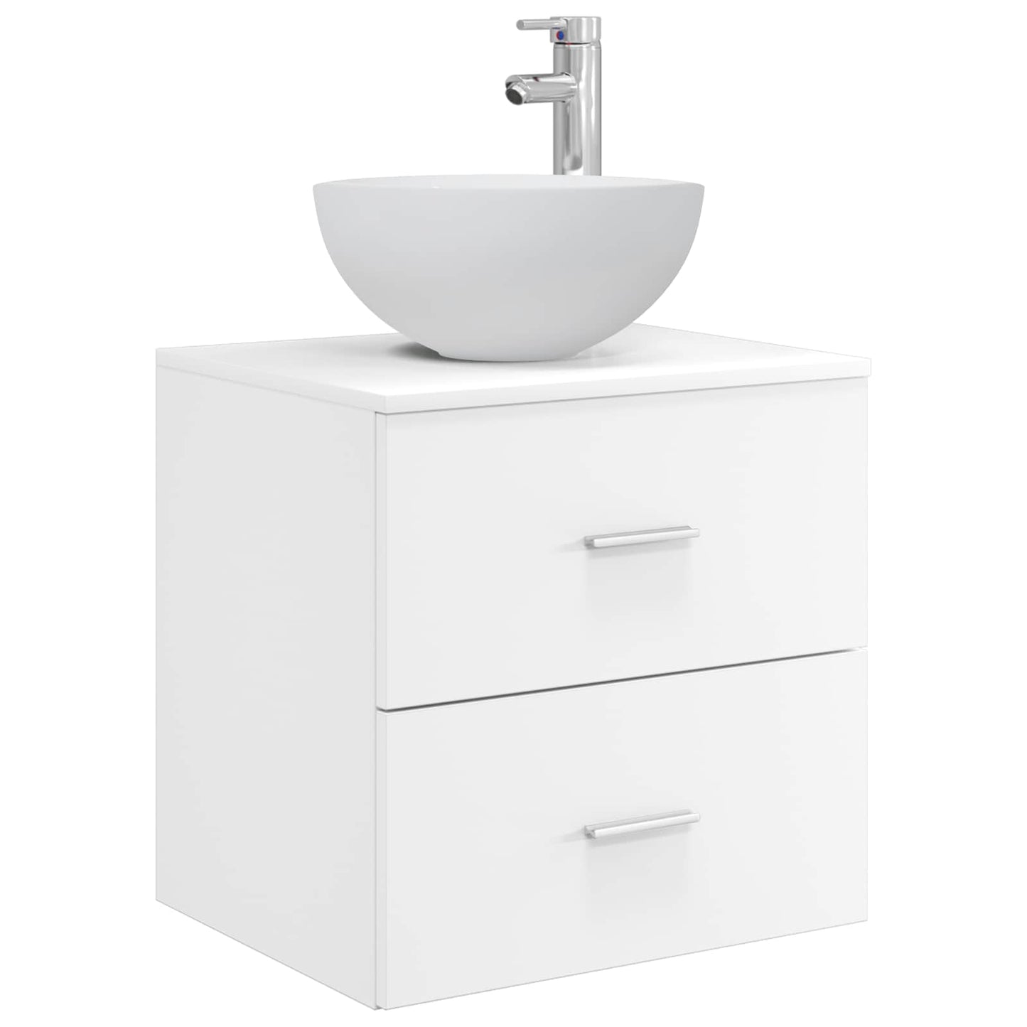 Wall-Mounted Sink Vanity White 49.5 x 41 x 64.5 cm