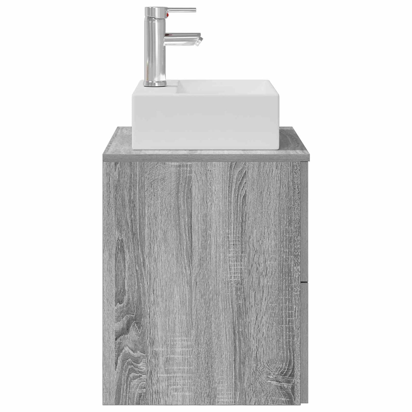 Wall-Mounted Sink Vanity Grey Sonoma 49.5 x 41 x 62.5 cm