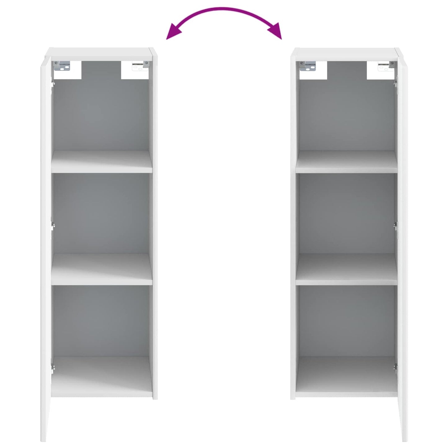 Wall-mounted Bathroom Cabinet White 33 x 34.5 x 60 cm