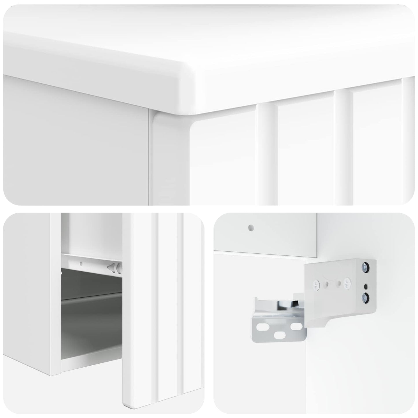 Wall-mounted Sink Vanity White 49 x 44.5 x 66.5 cm