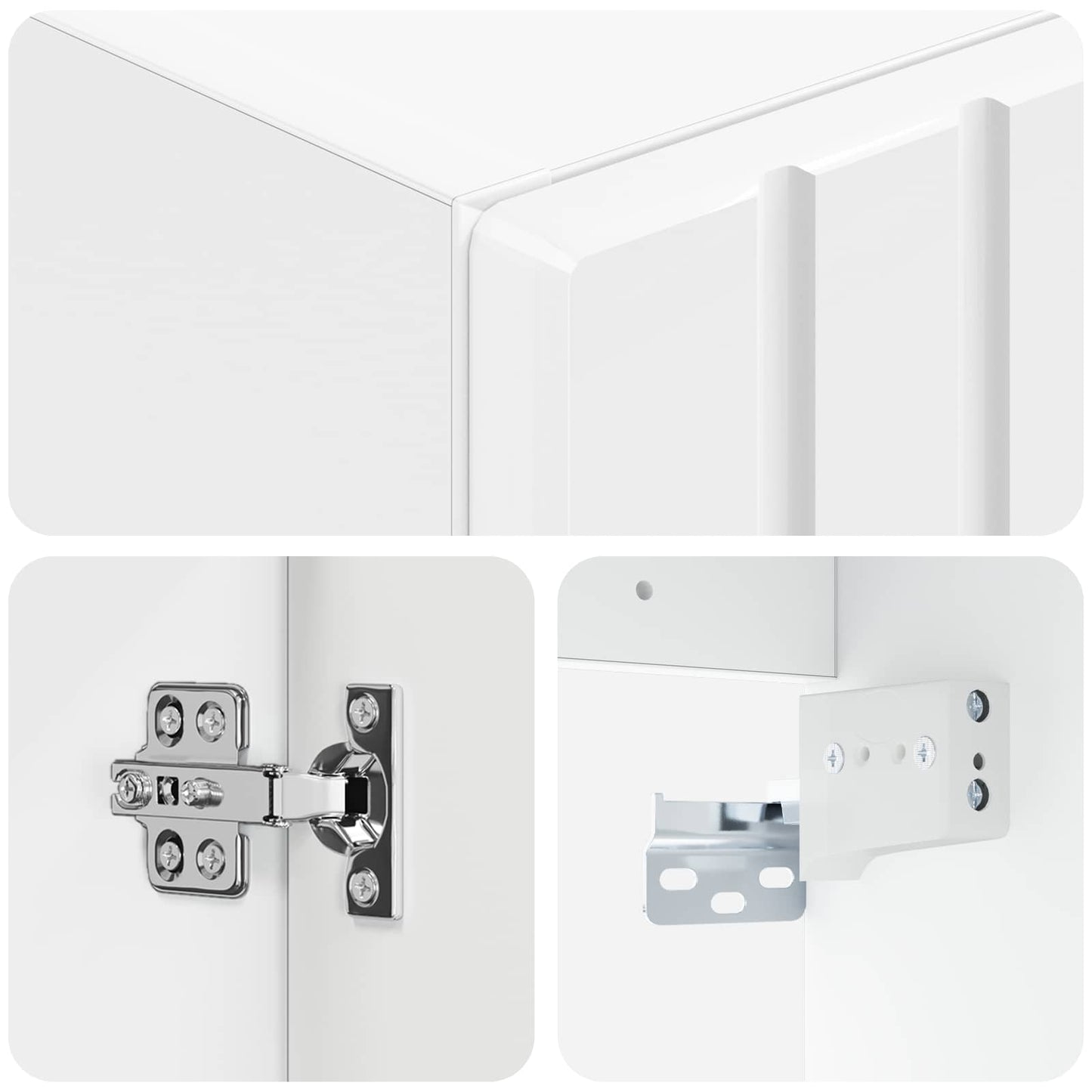 Wall-mounted Bathroom Cabinet High Gloss White
