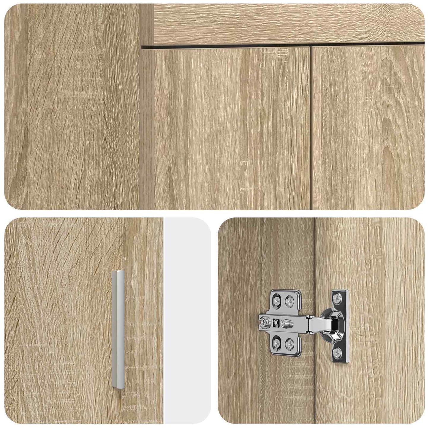 Bathroom Vanity with Sink Sonoma Oak 42 x 40 x 84.5 cm