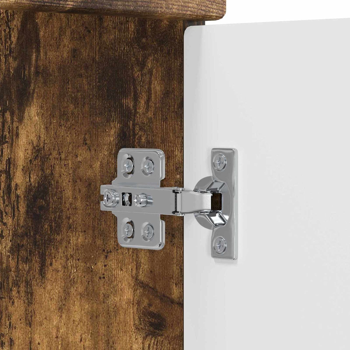 Bathroom Under Sink Cabinet Smoked Oak 78.5 x 37.5 x 81 cm