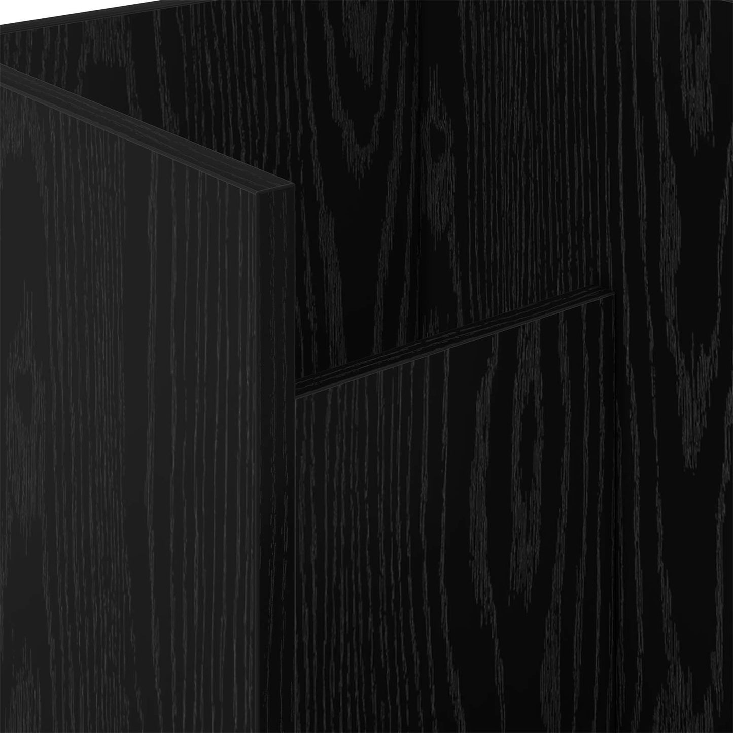 Magazine Rack Black Oak 35 x 35 x 45 cm Engineered Wood